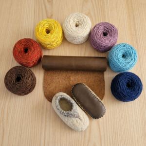 Kit Passos de Lã - Pantufa de Crochê